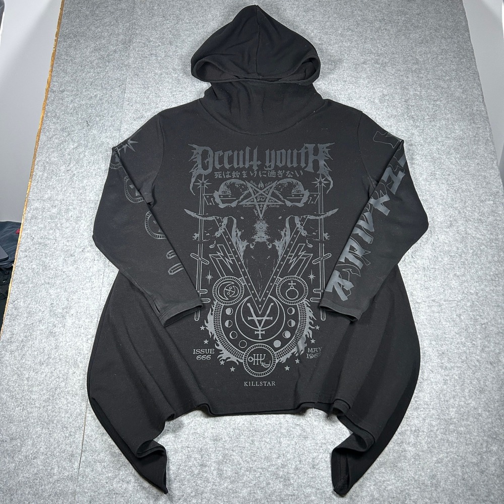 KILLSTAR Hoodie Mens XL Black Occult Youth Goth Punk Grunge Witchy Alt